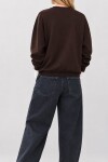 Basic Mevsimlik Modal Sweatshirt ACI KAHVE LEN0026