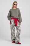 Basic Mevsimlik Modal Sweatshirt HAKİ LEN0026