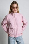 Dik Yaka Oversize Bomber Ceket ŞEKER PEMBE LGX0018