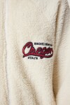 Kapüşonlu Sloganlı Peluş Sweatshirt KEMİK LAN0021