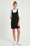Mini T-shirt Elbise İkili Modal Takım SİYAH LNT0040