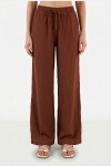 Oversize Müslin Gömlek Pantolon Takım KOYU KİREMİT LSA0014