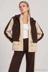 Çift Parça Görünüm Colorblock Alt-Üst Takım KAHVERENGİ LBY0108