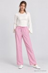 Çizgili Mevsimlik Pantolon PEMBE LNZ0002