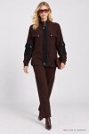 Denim Garnili Fitilli Örme Premium Selection Takım KAHVERENGİ LBY0094