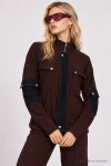 Denim Garnili Fitilli Örme Premium Selection Takım KAHVERENGİ LBY0094