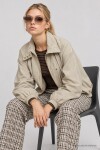 Dik Yaka Oversize Paraşüt Ceket TAŞ LBY0089