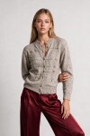 Düğmeli Yumoş Triko Hırka 4423 TAŞ LKİ0069