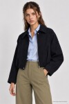 Kadife Dokulu Premium Selection Bomber Ceket LACİVERT LBY0097