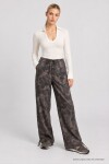 Kamuflaj Desenli Gabardin Pantolon FÜME LBY0116