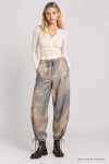 Kamuflaj Desenli Gabardin Pantolon HAKİ LBY0116