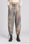 Kamuflaj Desenli Gabardin Pantolon HAKİ LBY0116
