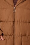 Kapüşonlu Oversize Uzun Şişme Kaban TABA LNT0001