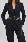 Kare Yuvarlak Metal Zincir Kemer GOLD LKM0018