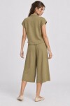 Keten Bluz Pantolon Takım HAKİ LNZ0009