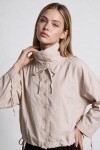 Kısa Poplin Trençkot BEJ LBY0069