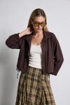 Kısa Poplin Trençkot KAHVERENGİ LBY0069