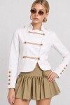 Napolyon Düğmeli Gabardin Ceket 1606 EKRU LKİ0055