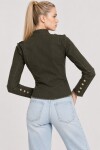 Napolyon Düğmeli Gabardin Ceket 1606 HAKİ LKİ0055