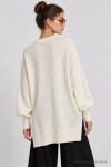 Oversize Basic Triko Kazak EKRU LKİ0072