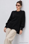 Oversize Basic Triko Kazak SİYAH LKİ0072
