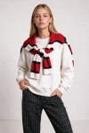 Oversize Şardonlu Basic Sweatshirt EKRU LRN0082