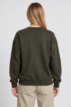 Oversize Şardonlu Basic Sweatshirt HAKİ LRN0082