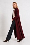 Oversize Uzun Triko Hırka BORDO LMA0003