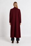 Oversize Uzun Triko Hırka BORDO LMA0003