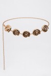 Salyangoz Motifli Metal Kemer GOLD LKM0009