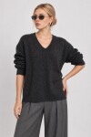 V Yaka Oversize Triko Kazak 4289 ANTRASİT LKİ0061