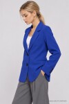 Vatkalı Blazer Dokuma Ceket KOYU MAVİ LNT0049