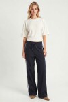 Yarasa Kollu Basic Modal T-shirt EKRU LUB0357