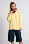 Yumuşak Dokulu Oversize Triko Kazak 4270 SARI LPF0063