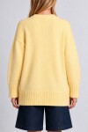 Yumuşak Dokulu Oversize Triko Kazak 4270 SARI LPF0063