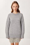 Yumuşak Dokulu Oversize Triko Kazak GRİ LPF0063