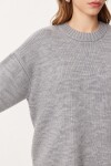 Yumuşak Dokulu Oversize Triko Kazak GRİ LPF0063