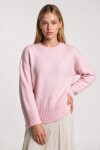 Yumuşak Dokulu Oversize Triko Kazak ŞEKER PEMBE LPF0063