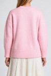 Yumuşak Dokulu Oversize Triko Kazak ŞEKER PEMBE LPF0063