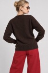 Yün Karışımlı Oversize Triko Kazak 4270 ACI KAHVE LKİ0062
