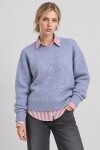 Yün Karışımlı Oversize Triko Kazak 4270 AÇIK MAVİ LKİ0062