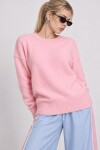 Yün Karışımlı Oversize Triko Kazak 4270 PEMBE LKİ0062